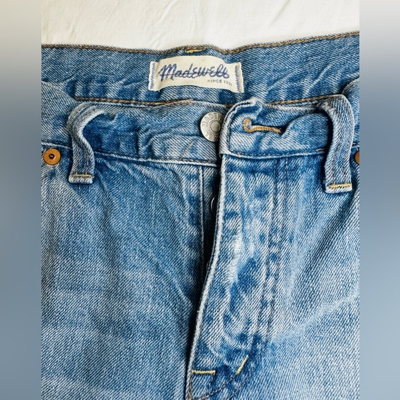Madewell Sky Blue Denim Shorts - Picture 2 of 10